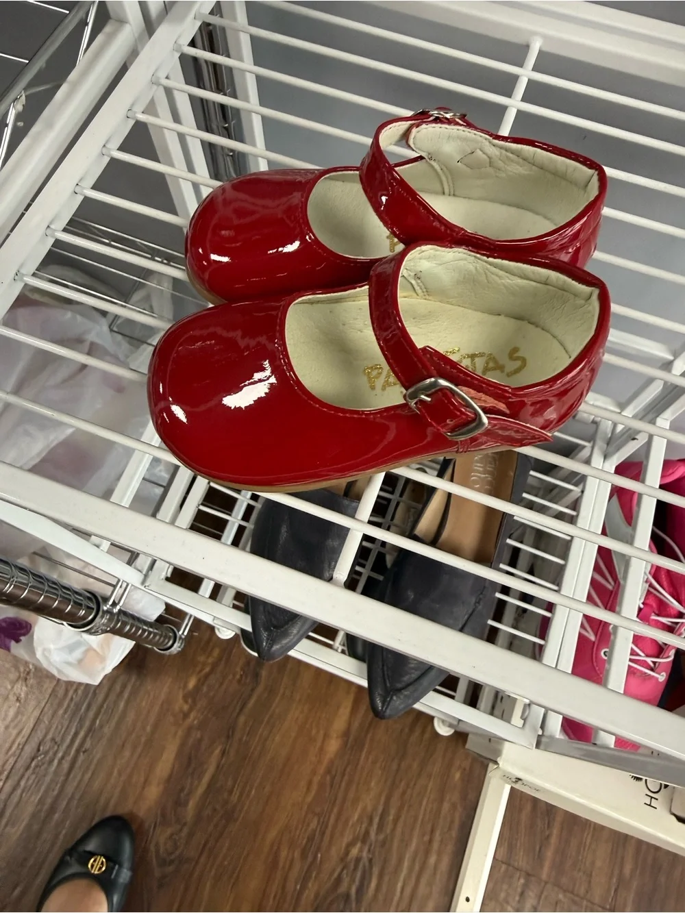 Baby Shoes-Glossy Red Patent Mary Jane Brand New No Box. Made in Spain
